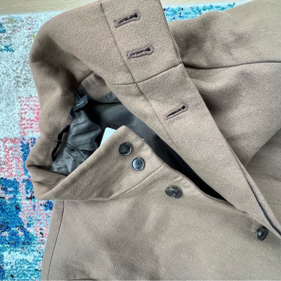 THEORY brown coat size M 100% wool - Picture 9 of 10
